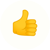 Thumbs up emoji